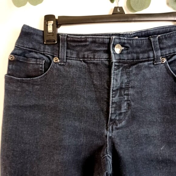 So Slimming by Chico's Stretch Dark Wash Mid Rise Jeans Chico size 0.5 (sz 6) - Picture 3 of 7
